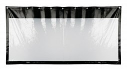 Штора 3х6м для автосервиса с прозрачной вставкой