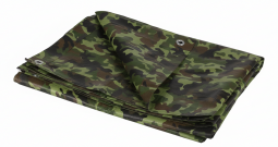 Тент камуфляж 4 x 6 м "политарп 120", усиленный край и углы, шаг лювер