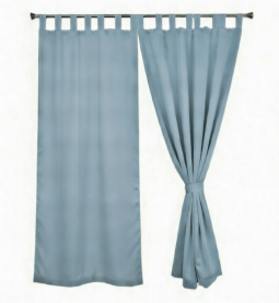 Штора уличная на веранду (В-220*Ш-150) Голубая, (ткань Оксфорд 600 )